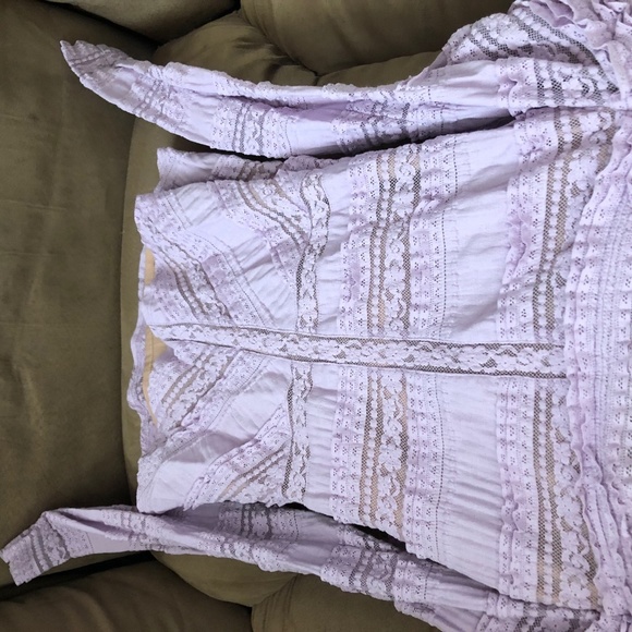 Cinq a Sept off shoulder lace top - Picture 5 of 8